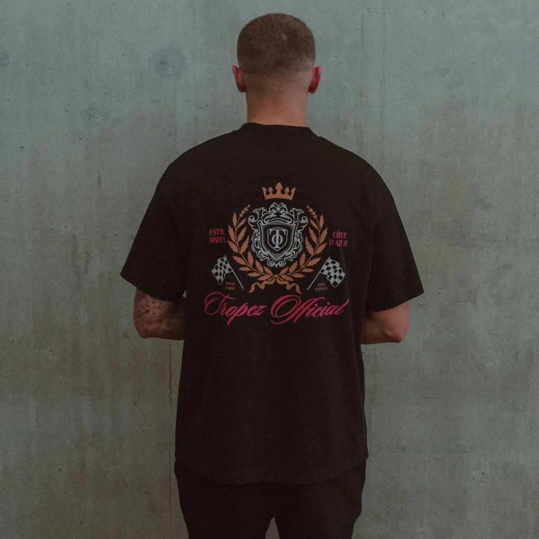 Crest Tee - Black - Image 3