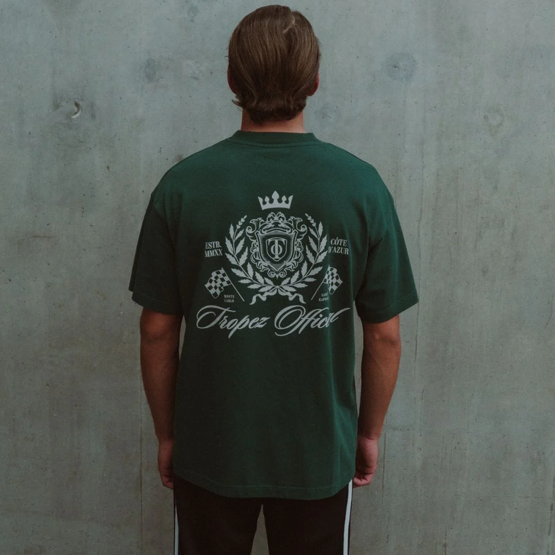 Crest Tee - Emerald - Image 3