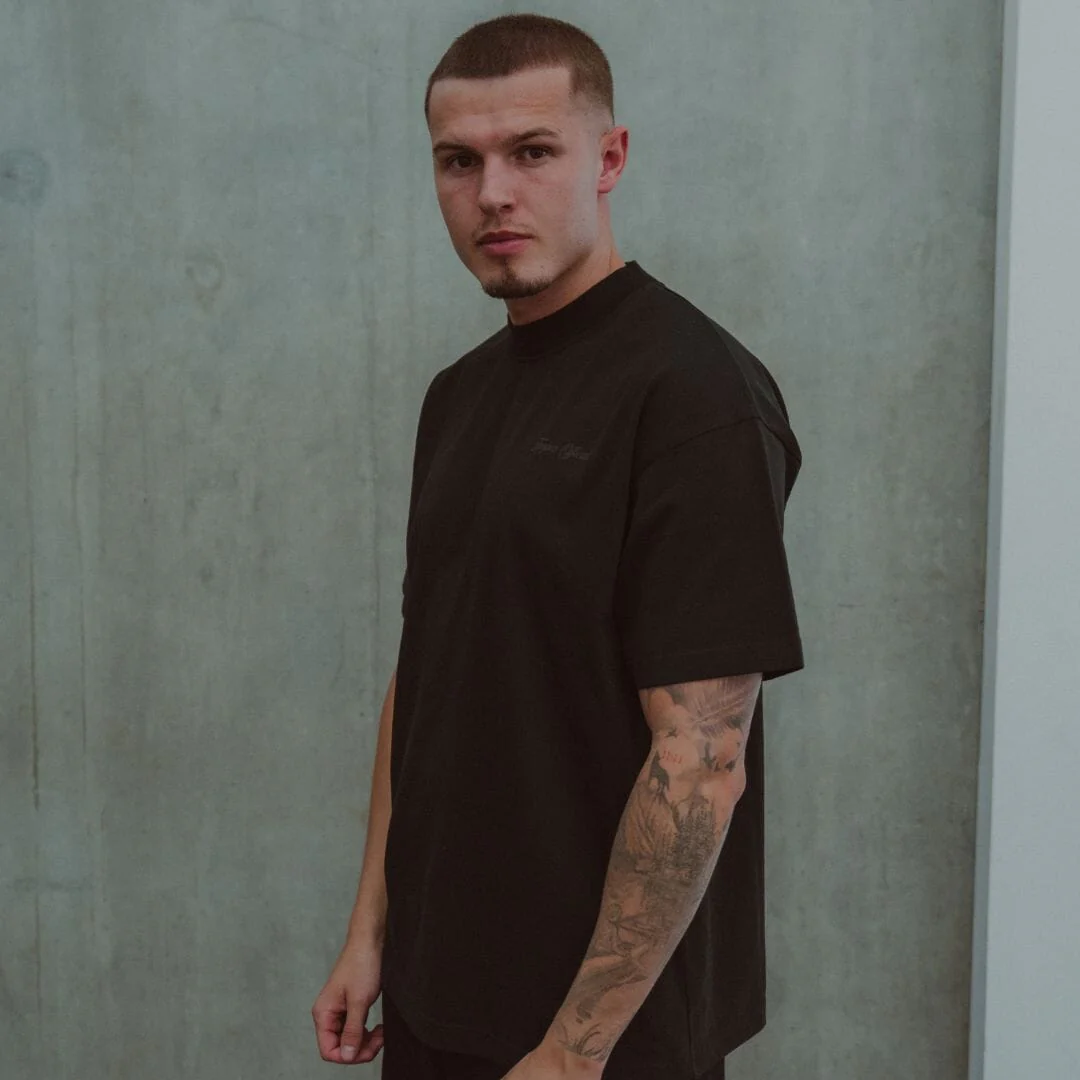 Cursive Tee - Black - Image 4