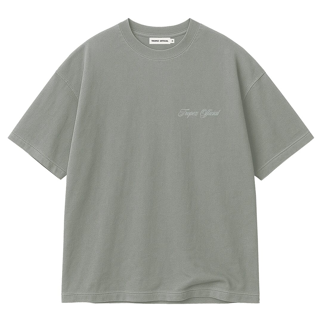 Cursive Tee - Castor Grey