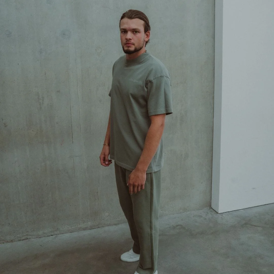 Cursive Tee - Castor Grey - Image 4