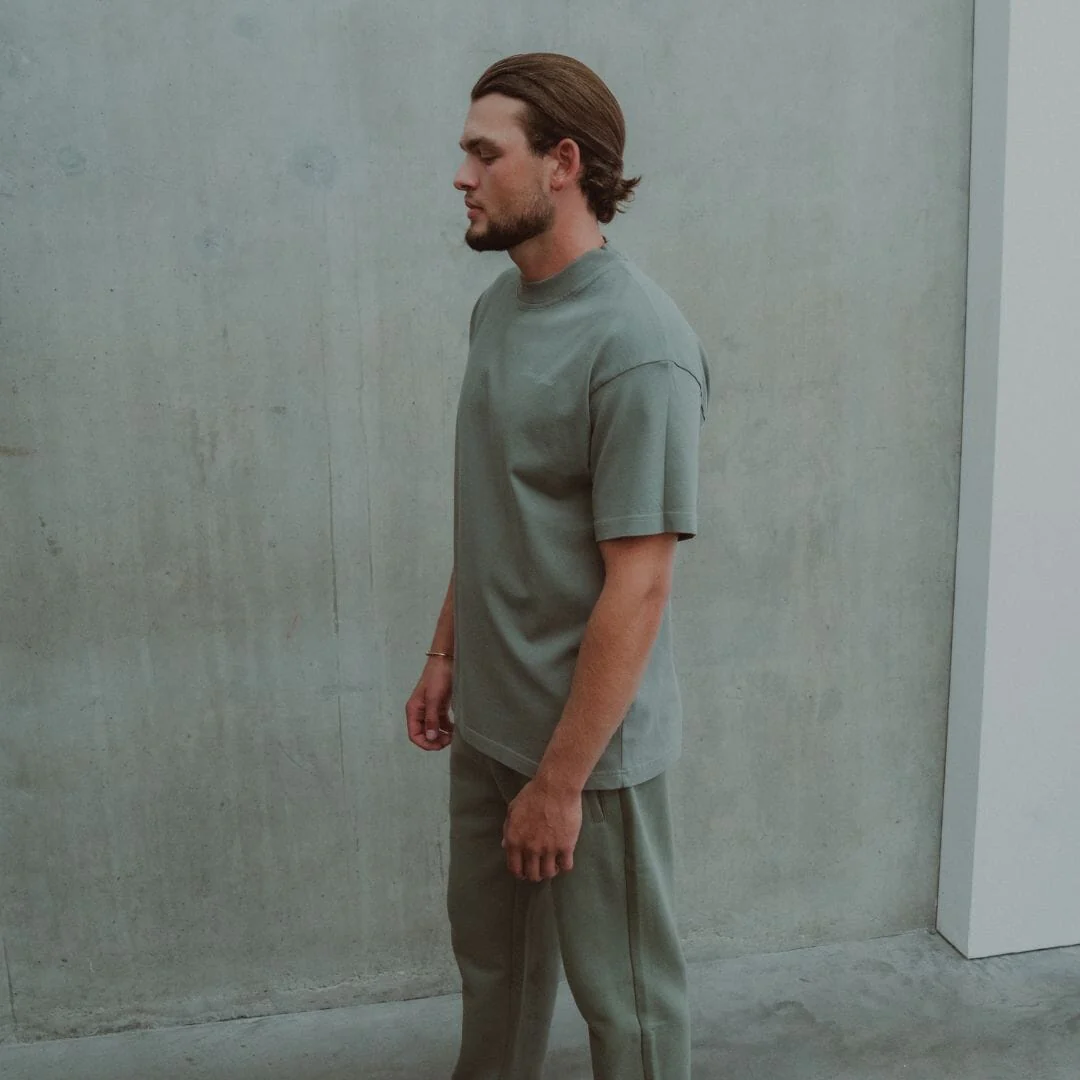 Cursive Tee - Castor Grey - Image 5