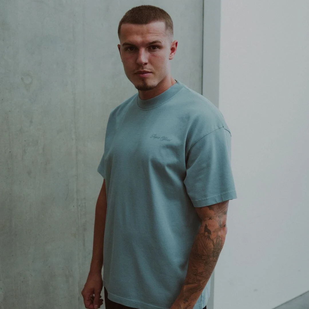 Cursive Tee - Lead - Image 4