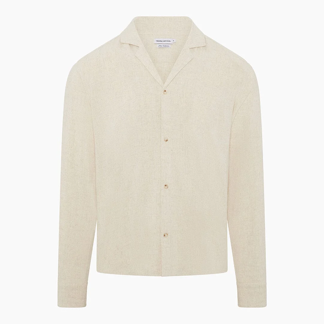 Oatmeal Linen Shirt - Image 5