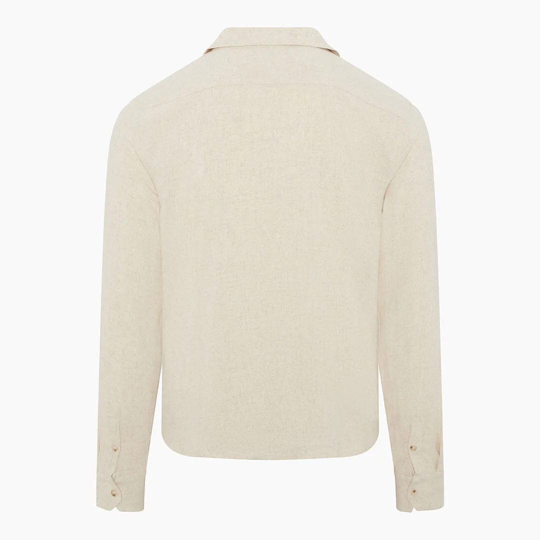 Oatmeal Linen Shirt - Image 6