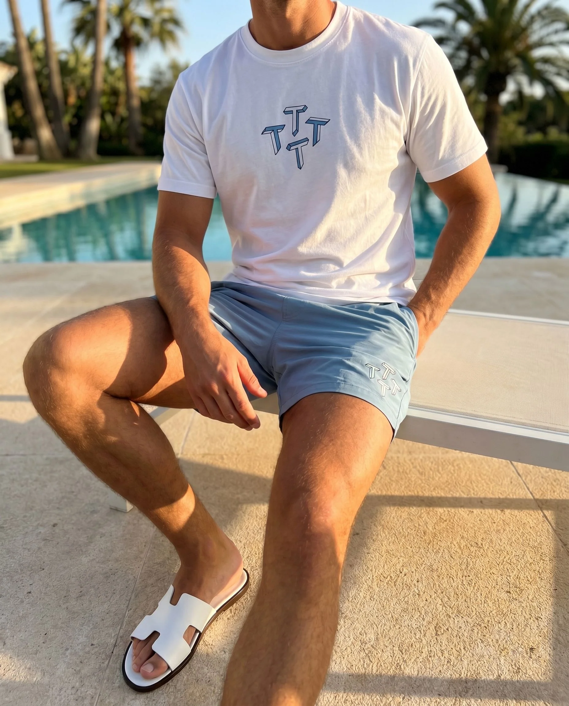 Quattro Tee - Baby Blue - Image 3