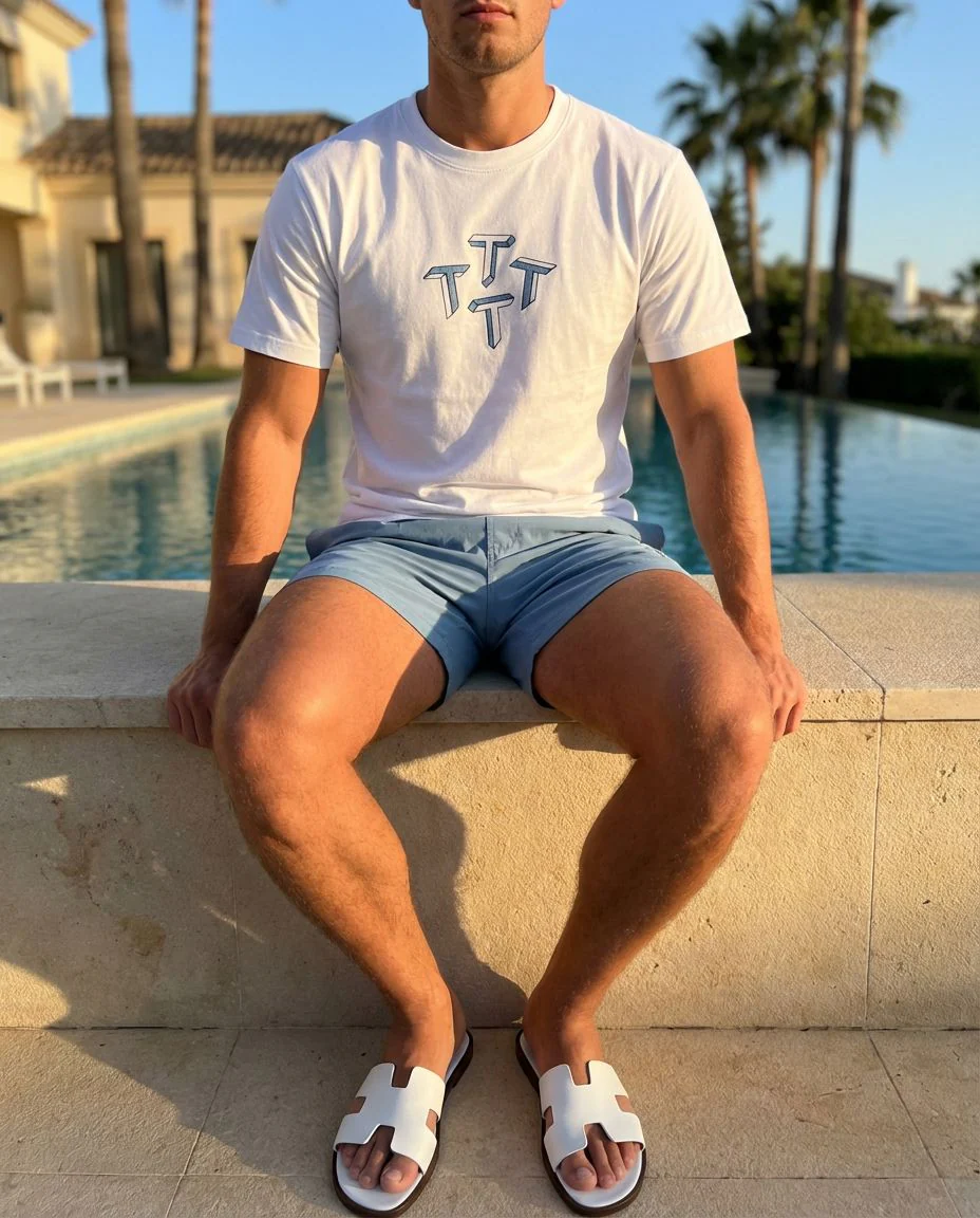 Quattro Tee - Baby Blue - Image 4