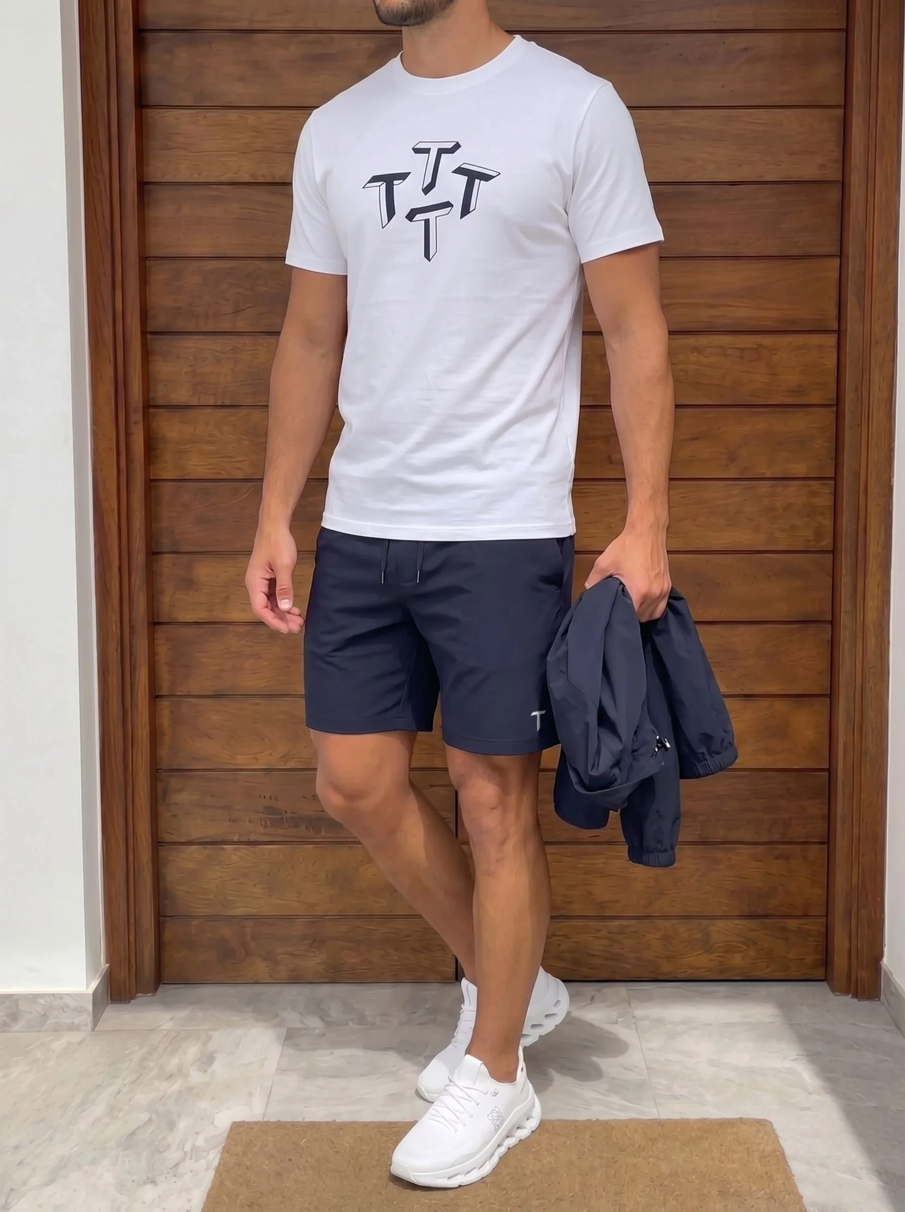 Quattro Tee - Navy - Image 2