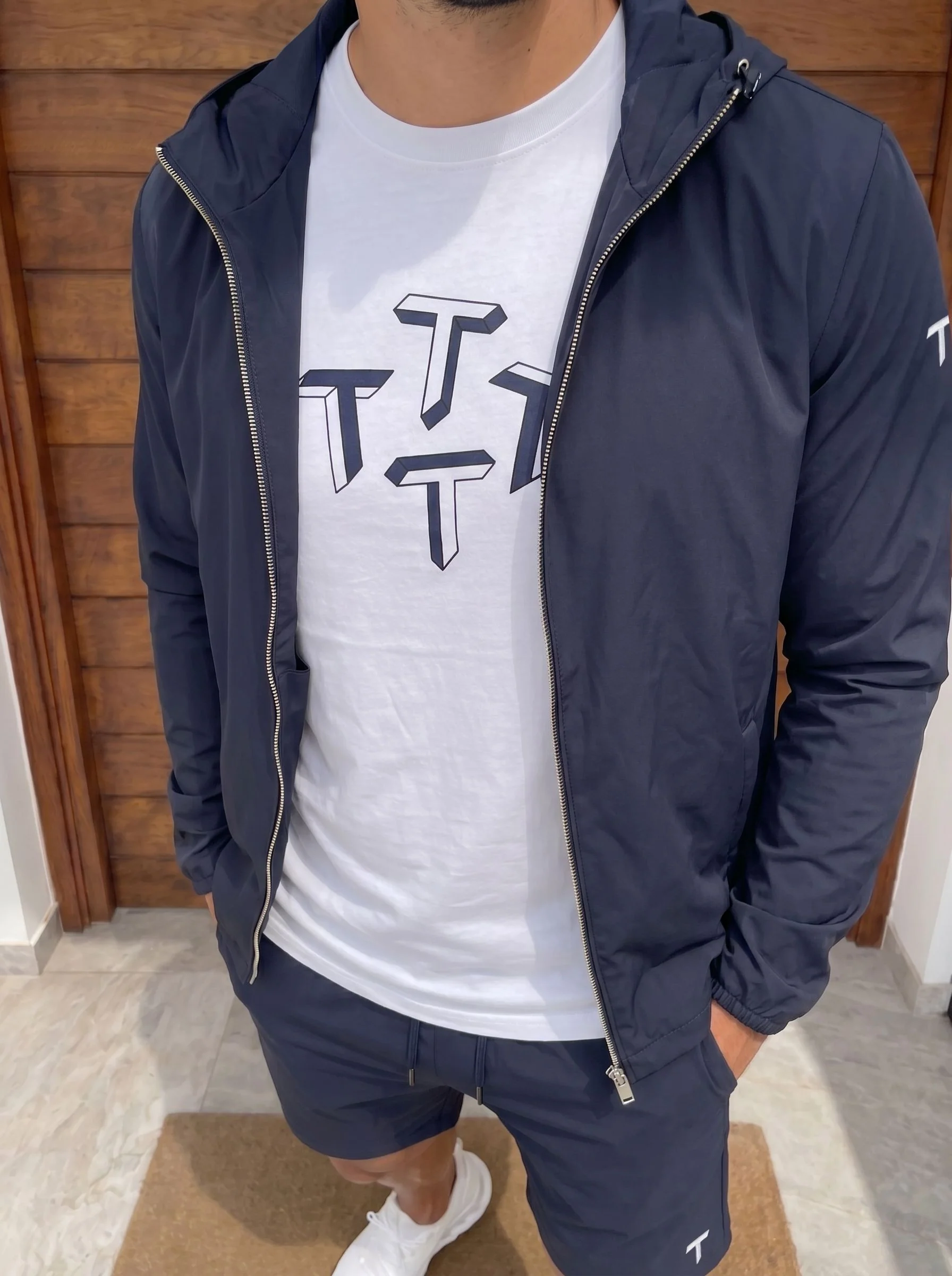 Quattro Tee - Navy - Image 3