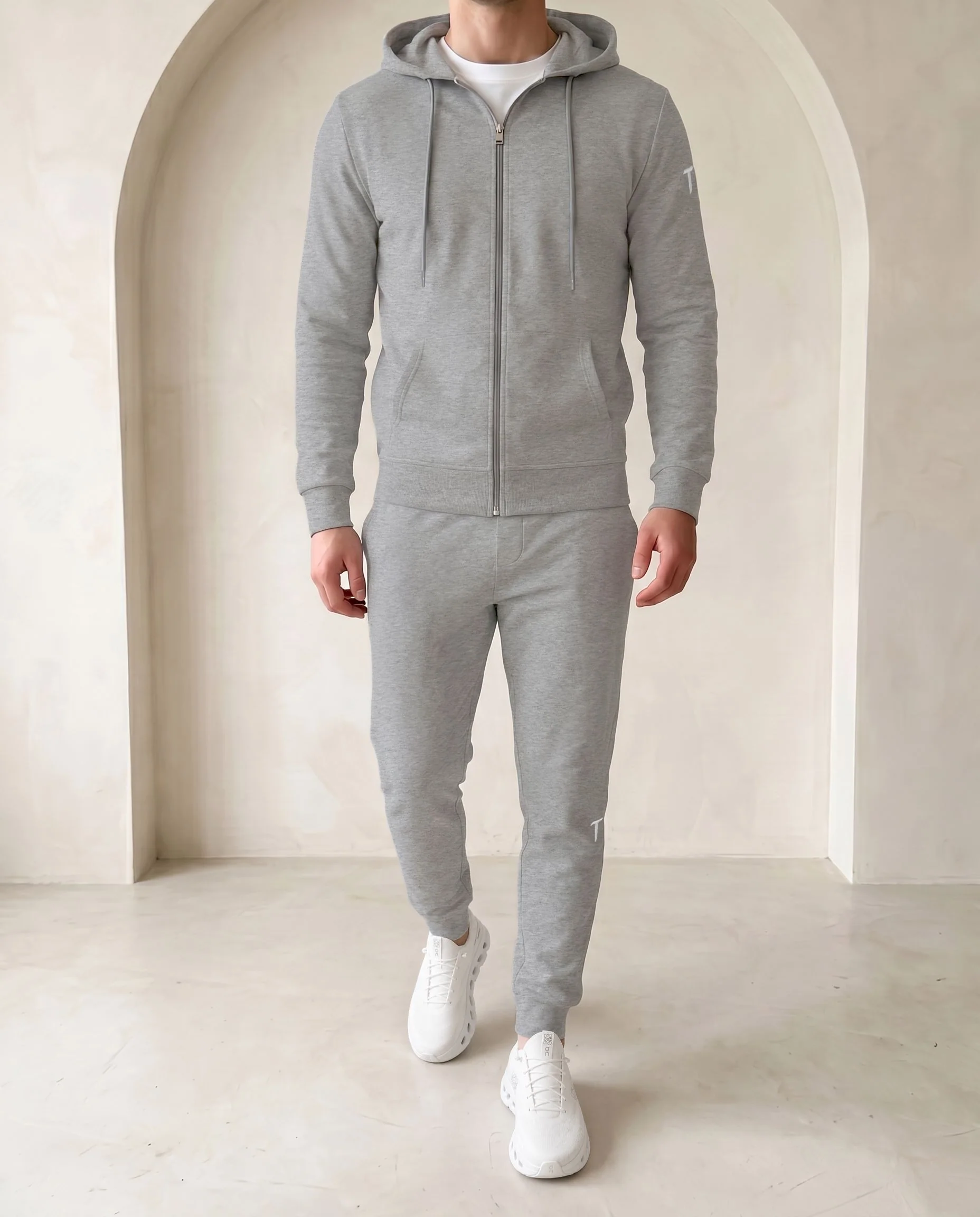 Timeless Hoodie - Grey Marl - Image 3