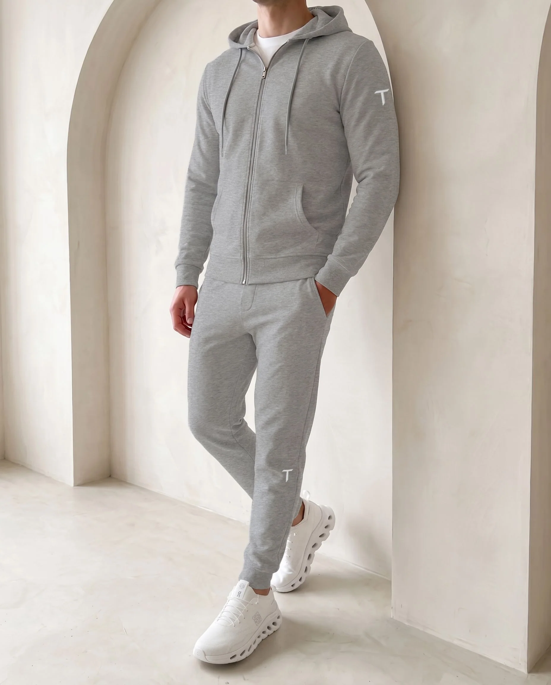 Timeless Hoodie - Grey Marl - Image 4
