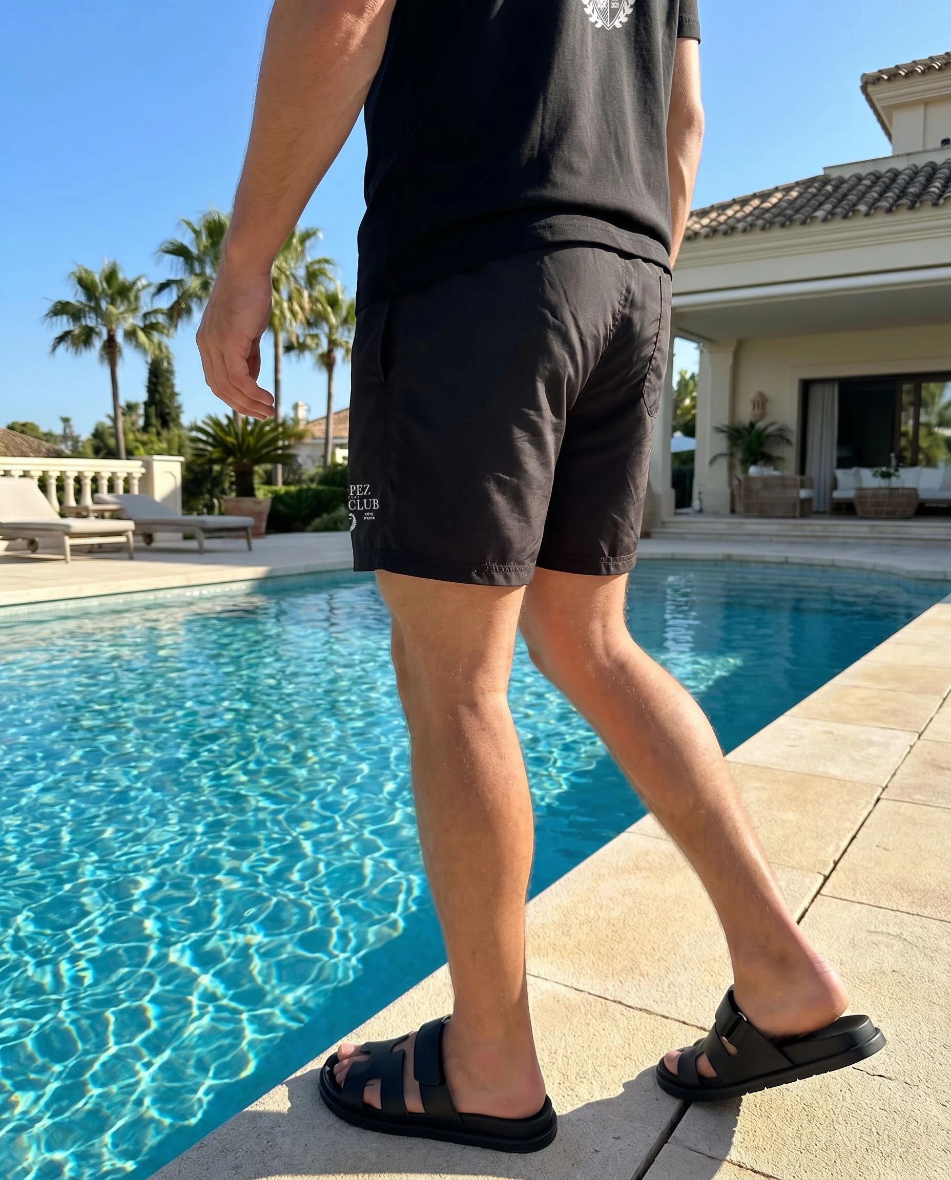 Travel Club Swim Shorts - Black - Image 4